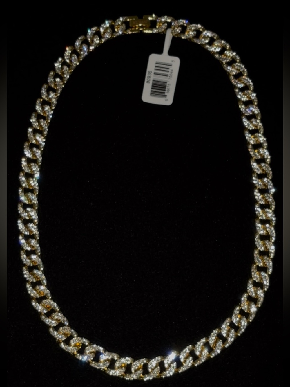 Invicta Gold Iced Out Cuban Link Chain